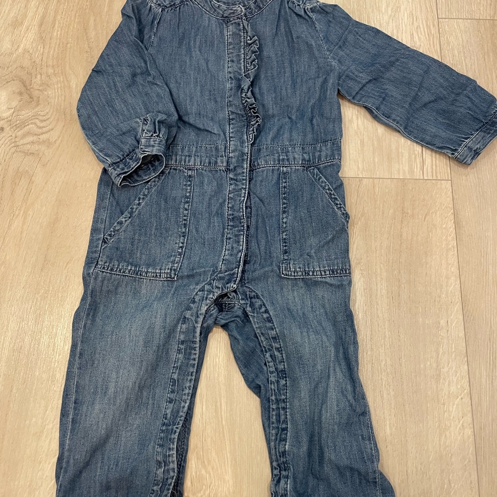 Kids Denim Jumpsuit